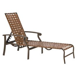 cross weave chaise lounge