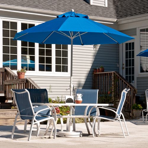 11' Monterey Wind Proof Commercial Umbrella with crank lift